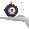 Old World Christmas Blown Glass Ornament for Christmas Tree, Detroit Tigers Baseball Mitt (with OWC Gift Box) - 4 of 4