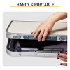 Syemin Folding Tables Outdoor Adjustable Camping Table, 2ft Portable Pinic Table, Foldable Lightweight Patio Side Table, White, 23.82"*15.83"*23.63" - 4 of 4