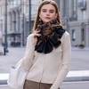 Anna-Kaci Women's Abstract Print Scarf with Soft Lightweight Fabric Modern Pattern and Frayed Edge Detailing - 3 of 4