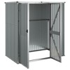 VidaXL Garden Tool Shed Gray 63.4"x35"x63.4" Galvanized Steel - 4 of 4