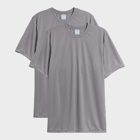 Hanes Sport Men's Cool Dri Performance T-shirt, 2-pack Graphite 3xl : Target