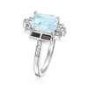 Ross-Simons 1.80 Carat Sky Blue Topaz and .20 ct. t.w. Black Spinel Ring With .10 ct. t.w. White Topaz in Sterling Silver Size 8 - 3 of 4