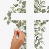 Watercolor Floral Cross Giant Peel and Stick Wall Decal Pink - RoomMates: Vinyl Botanical Modern Decor, 18pc - 2 of 4