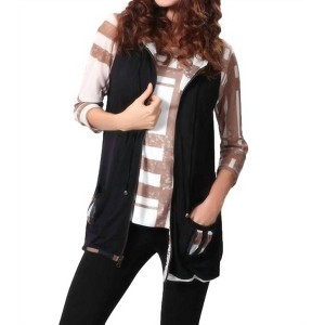 Women's On the Grid Hooded Vest - ANGEL - 1 of 2