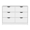 NicBex 6-Drawer Bedroom Dresser,Modern Dressers with Cut-Out Handles ,Chest of Drawers for Living Room,Dining Room,Hallway - 3 of 4