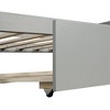 NicBex Twin Size Metal Daybed, Modern Sofa Bed Frame with Adjustable Trundle and LED for Bedroom, Living Room - 4 of 4