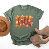 Simply Sage Market Fall Leaves Watercolor Garment Dyed Tee - 3 of 4