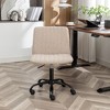 Lyngins Ergonomic Office Chair, 360° Swivel Chair with Height Adjustable, Armless Vanity Chair, Computer Desk Chair, Home Office Desk Chair - 4 of 4