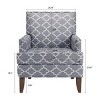 Upholstered Accent Chair with Pocket Spring Seat and Nailhead Trim for Living Room or Bedroom-The Pop Home - 4 of 4