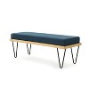 TiramisuBest Ottoman Bench - Light Grey Fabric Entryway Bench, 47.25"L x 17.5"W x 16.5"H - 4 of 4