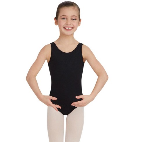 Girls' Dance Tank Mesh Leotard - Cat & Jack™ Black XS