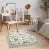 Lahome Machine Washable Animal Life Insects Area Rug - Nature-Inspired Carpet for Living Room, Bedroom, or Entryway - 3 of 4