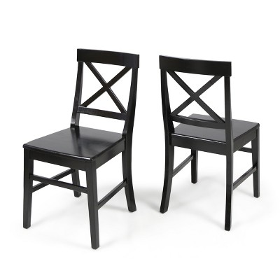 NicBex Dining Chairs Set of 2,Farmhouse Kitchen Chairs with X-Shaped Backrest for Living Meeting Room,Bedroom