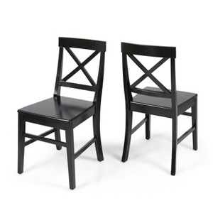 NicBex Dining Chairs Set of 2,Farmhouse Kitchen Chairs with X-Shaped Backrest for Living Meeting Room,Bedroom - 1 of 4