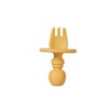 SARO “Nordic” Training Utensil Set: Silicone Ergonomic Spoon & Fork for Baby-Led Weaning & Self-Feeding | Anti-Choke Design - 3 of 4
