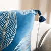 Darlia Pillow - Dark Blue/Gold - 18"X18" - Safavieh - 3 of 4