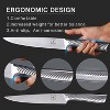 Knife Set,14-Piece Knife Sets for kitchen with block,Premium One-Piece Kitchen Knife Set with Sharpener,High Carbon Stainless Steel Knives Set,Black - 4 of 4