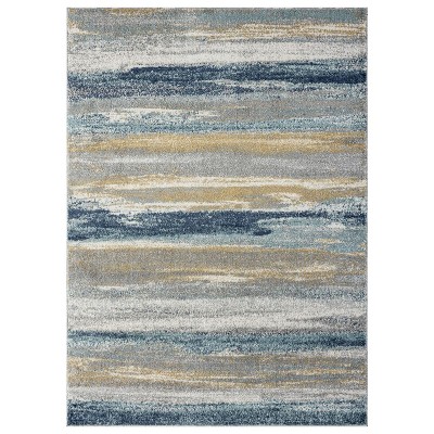Luxe Weavers Abstract Stripe Area Rug