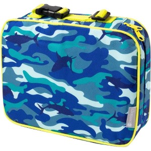 Bentology Blue Camo Lunch Box- Kids Back To School Insulated, Durable Lunchbox Tote Bag Fits Bento Boxes, Jars & Bottles- Reusable School Lunch Sleeve - 1 of 4