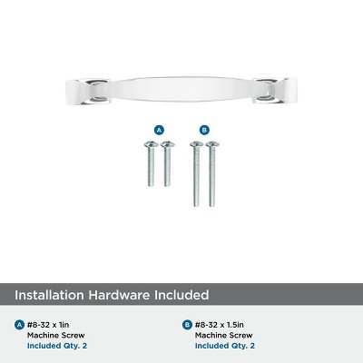 Highland Ridge Polished Chrome Cabinet Drawer Pull with Mounting Hardware