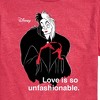Men's - Disney Villains - Cruella De Vil Love Unfasionable Short Sleeve Graphic T-Shirt - 2 of 4