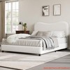 Twin/Full/Queen Size Bed Frame for Kids w/ Velvet Upholstered Headboard, Cute Low Profile Platform Bed for Girls and Boys - 3 of 4