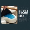 Gel Memory Foam Seat Cushion, Cooling Gel Comfort, Chair Cushions for Back & Sciatica Pain Relief, Tailbone Coccyx Support, Office & Car Seat Cushion - 4 of 4