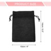 Unique Bargains Cotton Linen Burlap Bags with Drawstring 20 Pcs - 2 of 4