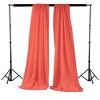 Slickblue Pack of 2 Polyester Backdrop Drapes – 96"H x 58"W, Rod Pocket, Semi Sheer, Serged Edges, 41 Colors Options - 2 of 3