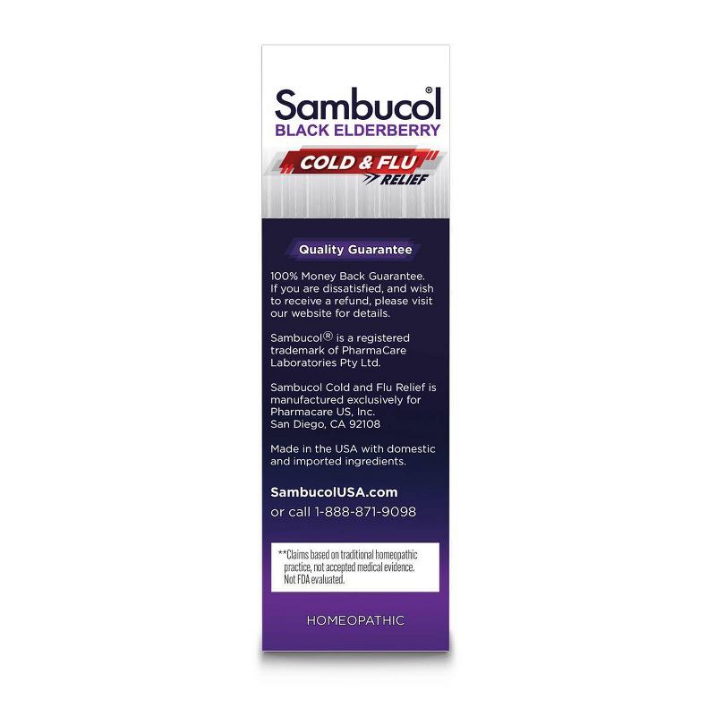 Sambucol Black Elderberry Homeopathic Cold &#38; Flu Relief Tablets - 30ct, 6 of 12