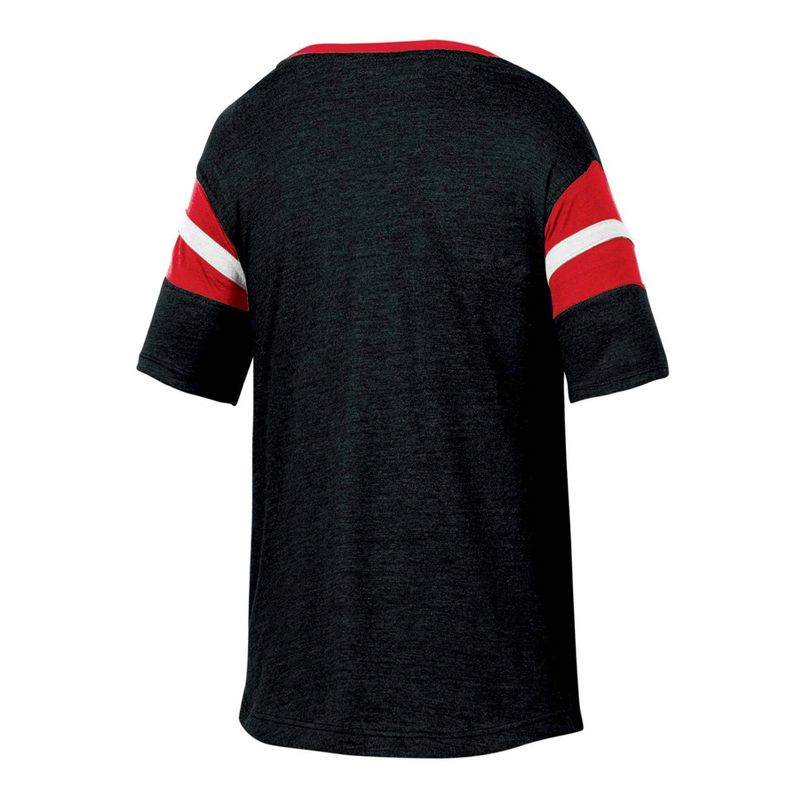 NCAA Cincinnati Bearcats Girls&#39; Short Sleeve Striped Shirt, 2 of 4