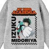 My Hero Academia Izuku Midoriya With Title Logo Youth Heather Gray Crew Neck Sweatshirt - image 2 of 2