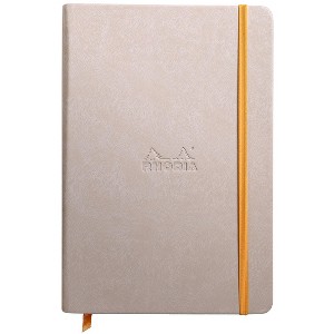 Rhodia Rhodiarama Webnotebook - Lined 96 sheets - 5 1/2 x 8 1/4 - Beige cover - 1 of 4