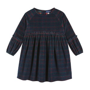 Andy & Evan  Kids  Girls Red Plaid Stretch Cord Ruffle Dress - 1 of 3