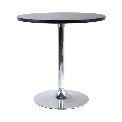 Spectrum Round Dining Table with Metal Base Wood/Black - Winsome