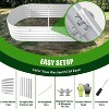 COWLOWN White 6X2X1.5 ft Galvanized Raised Garden Beds Outdoor, Metal Planter Box for Planting Vegetables, Flowers, Herbs, Anti-Rust & Easy-Setup - 3 of 4