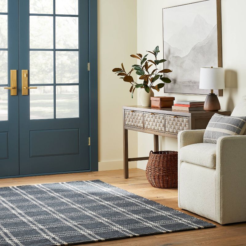 Cottonwood Hand Woven Plaid Wool/Cotton Rug - Threshold™ designed with Studio McGee, 2 of 5