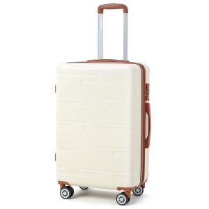 28" Hardside Expandable Carry-On Luggage with Spinner Wheels, Lightweight Suitcase with TSA Lock - 1 of 4