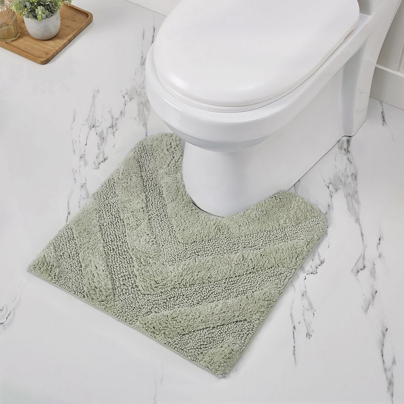Hugo Collection 100% Cotton Tufted 3 Piece Bath Rug Set - Better Trends, 4 of 9