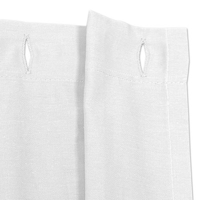 Hotel Collection White and Black Cotton Shower Curtain