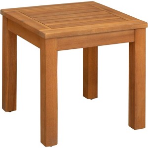 Balkene Home 63407 Lio Oslo Wooden Side Table – Light Brown Sofa & Bed End Table for Snacks & Essentials, Durable Wood, Modern Indoor & Outdoor - 1 of 4