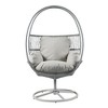 Chic Crate - Contemporary Reno Outdoor Wicker Swivel Lounge Chair with Durable Aluminum Frame and Stylish Design - 3 of 4
