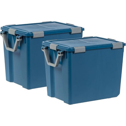 IRIS USA WEATHERPRO Airtight Plastic Storage Bin with Seal Lid, Secure Latching Buckles and 2 Rear Wheels - image 1 of 4