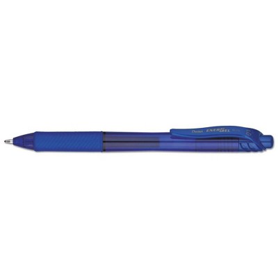 Pentel EnerGel X 12pk Retractable Roller Gel Pen Blue