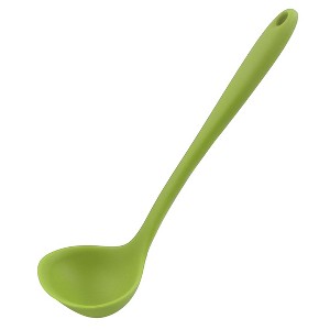 Unique Bargains Heat Resistant Ergonomic Handle Non-Stick Dishwasher Safe Soup Kitchen Spoon 11.6 Inch 1 Pc - 1 of 4