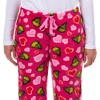 Seven Times Six Dr. Seuss The Grinch Pajama Pants Women's Growing Hearts Lounge Bottoms - 3 of 4