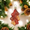 Inge Glas 3.5 Inch Oak Leaf Fall Autumn Ornament Tree Ornaments - 2 of 4