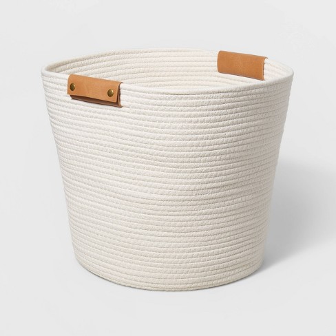 Decorative Coiled Rope Basket White - Brightroom™ : Target