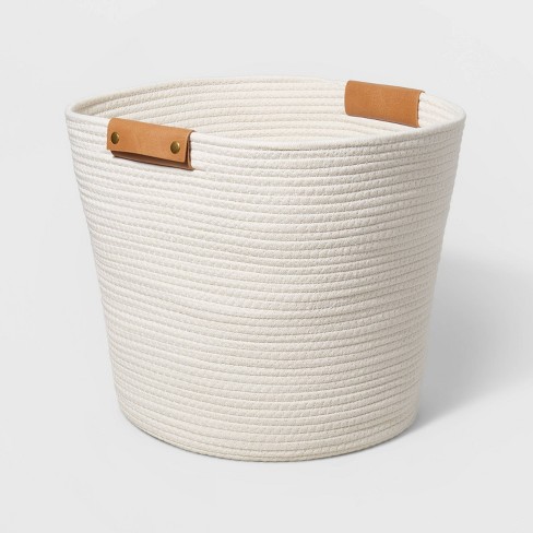 13 Decorative Coiled Rope Basket Cream - Brightroom™ : Target