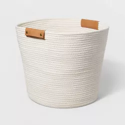 Decorative Rope Coiled Basket White - Brightroom™